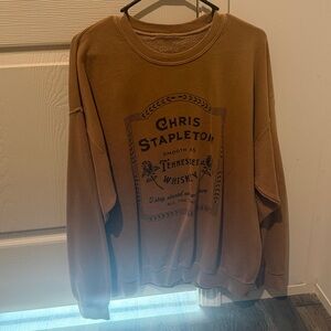 Chris Stapleton Tan Graphic Sweatshirt